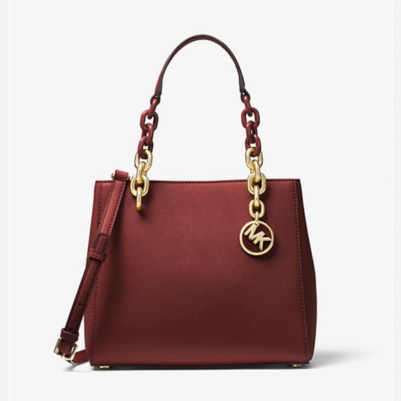 Michael Kors Red Leather Satchel - Picture 1 of 3